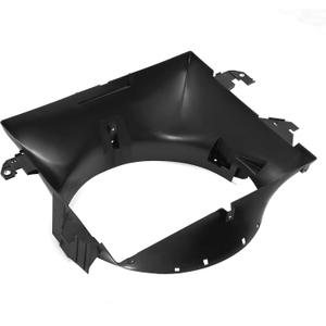 HECASA Radiator Cooling Fan Shroud Compatible with 2009-2014 Dodge Ram 1500 2010-2018 Dodge Ram 2500 3500 Replacement for 52126427AB CH3110130 PP Plastic Black