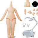 1/12 Scale BJD Doll Body 9.6cm/11cm YMY2 Body Action Figures Replacement Body Doll Accessories (Normal White,9.6cm)