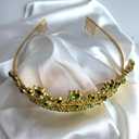 Green Happy Birthday Party Supplies Sash and Crystal Tiara for Mom Aunt Nana Sister Women Gifts