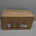 Meybiok Matte Black Vanity Light, 3-Light Crystal Modern Bathroom Lighting Fixtures Over Mirror, Black Bathroom Vanity Light (Bulbs Not Included)