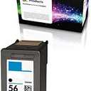 Refilled Ink Cartridge Replacement for HP 56, HP PSC 1315, 2410, 1110, 2175, Officejet 6110, Deskjet 450, Photosmart 7150, 7260 Printers (1 Black)