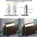 JARBIH 1M 3.3ft Aluminum Skirting Baseboard, 78x12mm Line LED Channel System, Hard Bar Strip Light Suface Mounted Metal Wall Profile Lamp for Living Room Bedroom Indoor Decoration (20PACK)