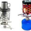 Mini Stove Heating Cover Stainless Steel Portable Warming Outdoor Heater Folding Warming Stove Cover Portable Stainless Steel Tent for Outdoor Backpacking Hiking