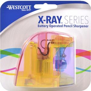 Westcott X-Ray Pencil Sharpener, Assorted Colors