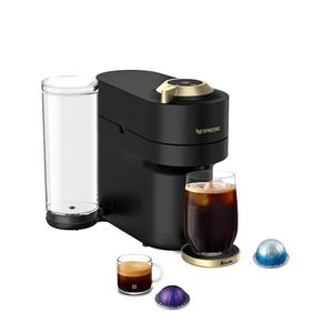Nespresso Vertuo Pop+ Coffee and Espresso Maker by Breville, Matte Black Gold (Missing Container)