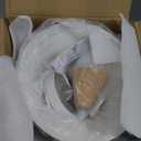 Modern Pendant Light Fixture,Solid Wood Matte White Lampshade Style Ceiling Hanging Lamp,Pendant Lighting for Kitchen Island Dining Room Coffee Bar(White-1 Pack)