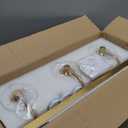 3-Light Bathroom Vanity Light, Modern Brushed Gold Wall Lights with Clear Glass Shades, Bathroom Wall Sconce Lamp for Mirror Living Room Bedroom Hallway