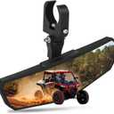 UTV Rear View Mirror, Adjustable SXS RZR Center Rearview Mirror with Aluminum Clamp Fit for 1.5"-2" Roll Bar, Compatible with Polaris RZR, Pioneer, Talon, Can Am X3, Kawasaki, CFMOTO