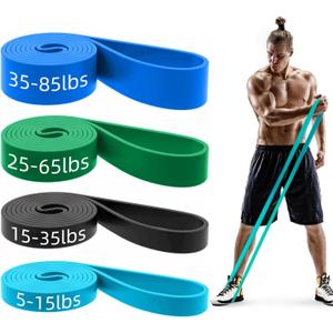 Pull Up Bands, Resistance Bands, Pull Up Assistance Bands Set for Men & Women, Exercise Workout Bands for Working Out, Body Stretching, Physical Therapy, Muscle Training - Multicolor