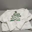 Womens Merry Christmas Sweaters Long Batwing Sleeve Sweater Loose Fit Pullover Top Sweaters (X-Large, 251 White)