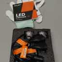 SEALIGHT H8/ H9/ H11 9005/ HB3 Fog Light Bulb Combo 92, 000LM Ultra-Bright 6500K 9005 H11 Bulbs with Cooling Fan, True Plug N Play, Non-polarity, Wider Vision Driving Fog Spot Light Assemblies, Pack of 4