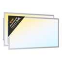 JC-LGL LED 2x4 Flat Panel Light, Drop Ceiling Lights Fixture, Selectable Features, 30W/40W/50W/60W/72W, 3000K/3500K/4000K/5000K/6500K, Dimmable (0-10V), for Office Kitchen, ETL Listed (2x4FT-2Pack) - Amazon.com