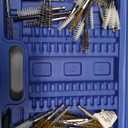 NEIKO 00325A Wire Brush Drill Attachments with 1/4-Inch Hex Shank, SAE and MM Brushes Assortment, Mountable on Power Drill or Die Grinder, 38-Piece Set