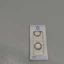 Transparent Phone Ring Holder Grip - EI Sonador Clear Cell Phone Ring Stand Holder Finger Grip Kickstand 360 Rotation, Compatible with Most of Phones, Tablets and Case (2 Silver Diamond)