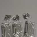 3 Pack Self Closing Door Hinges, 4 Inch Spring Loaded Door Hinges, Adjustable Tension for Garage, Front Door, Back Door, for Left and Right Hand Door, 5/8'' Radius Corners, UL Listed