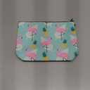 Paterr Flamingo Gifts for Women Flamingo Cosmetic Bag with Inspirational Keychain Zipper Makeup Bag Toiletry Pouches Organizer Motivational Gifts for Girls Women Nurse Teacher Coworker Staff