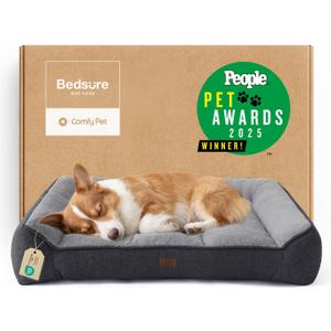 Bedsure SupportMax® Extra Thick Orthopedic Dog Bed Medium Size Dog