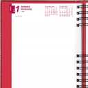 2 x Brownline 2025 CoilPro Daily/Monthly Planner, Untimed Journal, 12 Months, January to December, Twin-Wire Binding, 8.25" x 5.75", Bright Red (CB389C.RED-25) (Standard)