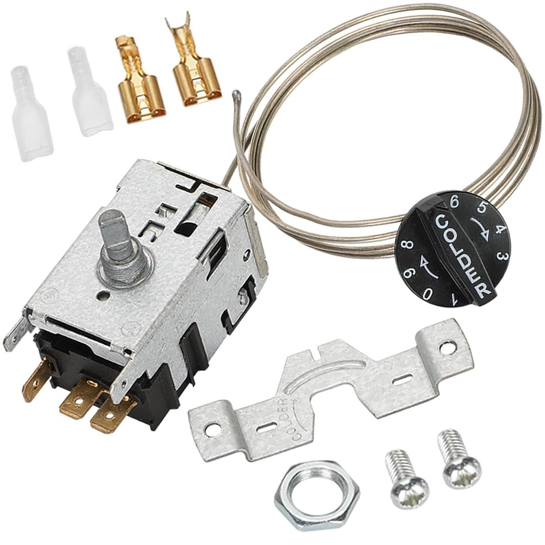 Upgraded 800393 Temperature Control Kit Compatible with True Equipment Refrigerator Parts, Freezer TC/TSD/T/GDM/GEM/G4SM Series Thermostat, Refrigerator Thermostat, Replaces 800306, 831932, 461387