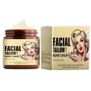 2 x Whipped Tallow Face Cream with Honey & Grass-Fed Beef Tallow  Deep Moisturizing Balm for Dry Skin