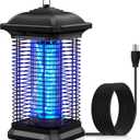 AMUFER Bug Zapper for Outdoor & Indoor, 1/ 2 Acre Coverage Mosquito Lamp with 18W Bulb & 4400V High-Voltage, 100% Improvement in Mosquito Control Effect, Electric Fly Trap for Patio, Backyard, Home