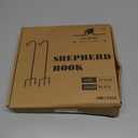 EXCMARK 2 Pack Shepherd Hook Adjustable Height 31/24/16 1/2 inch Thick Use at Weddings, Hanging Solar Lights, Lanterns, Bird Feeders, Metal Hanger Hook (Black, 31 inch). U.S. Patent.