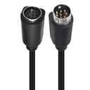 Seadream Mini Din 8 Pin Male to Female Extension Cable Mini Din 8 Core Audio/Video Extension Cable (6FT)