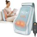 COMFIER Shiatsu Back Massager with Heat, Deep Kneading Neck & Back Massager, Adjustable Intensity Heated Massage Pillow for Shoulder, Lower Back, Lumbar, Gift for Men & Women