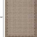Scalloped Washable Rug 9x12 Area Rugs for Living Room, Solid Tan Rug for Bedroom Girls, Non Slip Throw Mat with Rubber Back, Soft Dorm Nursery 9x12 Carpet for Dining Room