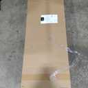 Amazon Basics Industrial Metal Bed Frame with Headboard and Wood Slats, 14 Inches High, Queen, Black