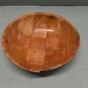 Winco WWB-10 Wooden Woven Salad Bowl, 10-Inch, Brown