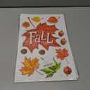 2 x Whaline 105Pcs Fall Glitter Maple Leaves Window Clings Colorful Hello Fall Window Decals Doubled-Sided Window Stickers for Autumn Thanksgiving Harvest Home School Office Party Supplies Gifts, 9 Sheets