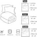 Violet Butterfly Comforter Set - Full Size Kids Bedding with 1 Comforter and 2 Pillowcases - Butterfly & Dandelion Pattern All Season