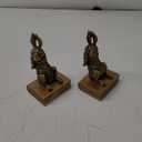 Book Ends for Shelves to Hold Books Hevay Duty,Decorative Bookends for Bookshelf Dcor,Cute Animal Rabbit Book Stopper Easter Bunny Statues for Home, Office Desk, Living Room Decoration,1 Pair (Gold)