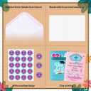 Eaasty 50 Sets Nurses' Graduation Season Cards with Stickers and Envelopes Blank Inside Funny 5 Style Greeting Card Designs