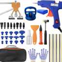 Larlarsa Car Dent Puller, Dent Puller Kit for Dent Repair, Dent Remover Tool for car with Slide Hammer TBar, Golden Lifter, Dent Puller for Car, Motorcycle, Refrigerator, Door Ding