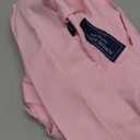 Alimens & Gentle Men's Dress Shirt Regular Fit Stretch Stain Shield Long Sleeve Solid Business Wedding Button Down Shirts (Large, Pink)