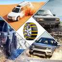 Tallew Snow Tire Chains Nylon Snow Straps for Car Tires 1.26" Width Emergency Anti Skid Car Tire Chains Universal Anti Skid Tires Chain for Truck Winter, Tyre 175 to 295 mm(0.6 x 37 Inches,20 Pcs)