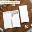Elegant Ribbon-Style Money Cards with Envelopes Set - 20 Cards with Gold Foil, 20 Envelopes, 24 Sealing Stickers, Versatile Money Card Holders for Cash, Gift Cards - Classic Design, Smudge-Free