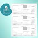 1099 NEC Forms 2025 with Envelopes, 25 Recipients 2025 1099 NEC Tax Forms, 4 Part Kit, Compatible with Accounting, 25 Self Seal Envelopes, Includes 3 1096 Forms