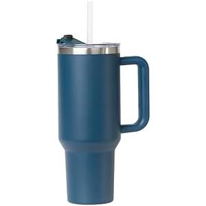 Sip+Sea Cayman 40 oz Stainless Steel Tumbler with Handle, Lid, and Straw | Double Wall Vacuum Insulated
