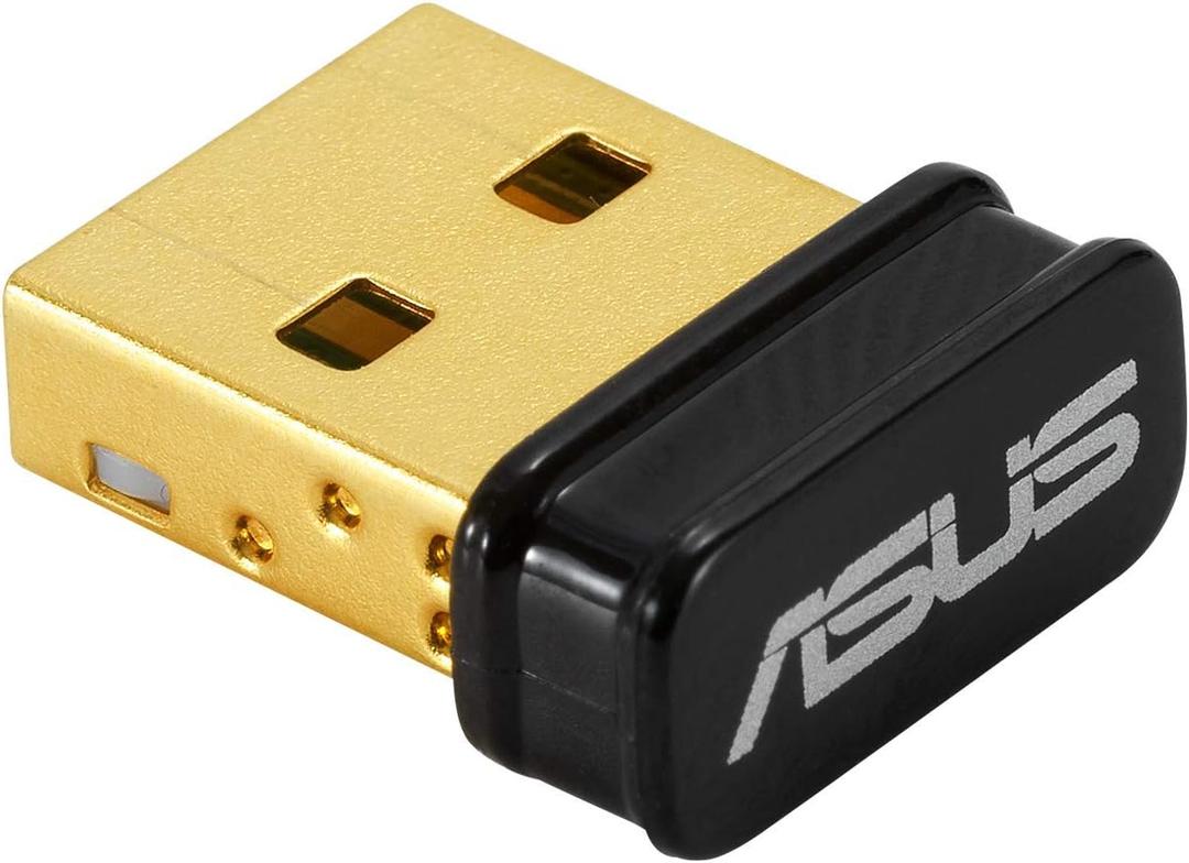 ASUS USB-BT500 USB Adapter with Ultra Small Design, Bluetooth 5, Backward Compatible with Bluetooth2.1/3.x/4.x, TAA Compliant (USB-BT500)
