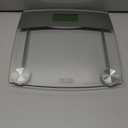 Taylor Digital Scales for Body Weight, Extra High 440 LB Capacity, Unique Blue LCD, Stainless Steel Accents Glass Platform, 12.4 x 12.4 Inches, Clear