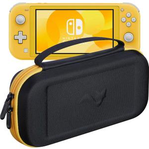 ButterFox Slim Carrying Case for Nintendo Switch Lite,19 Game and 2 Micro SD Card Holders, Storage for Switch Lite Accessories (Yellow/Black)