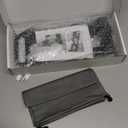 Double Door Locking Device, French Door Lock Security Barricade, Keyed Extra Door Lock for Doors with Double Handles/Knobs/Levers, All Metal Construction, Safety U-Shaped Bar Prevent Kick Ins