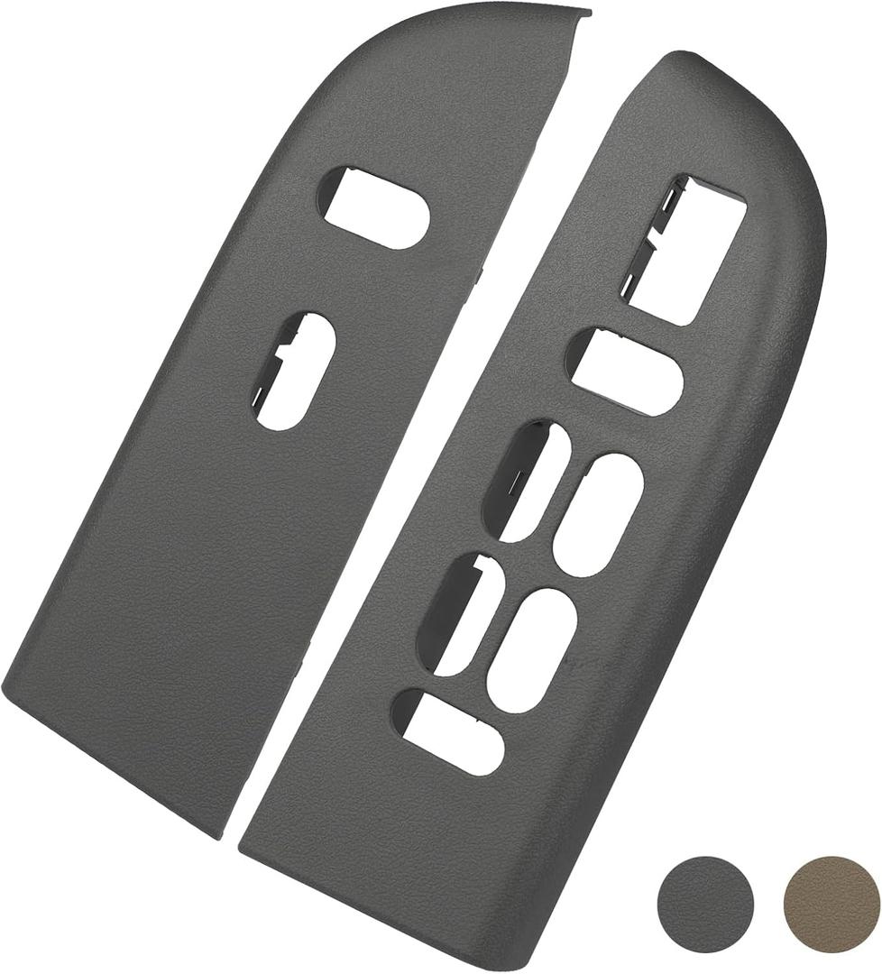 TQPONLY Door Window Switch Bezel,Front Driver and Passenger Side Compatible with 2003-2006 Ford Expedition Interior Accessories (Grey)