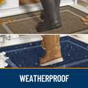 OLANLY Front Door Mat Indoor Outdoor Entrance, Waterproof All-Season, All-Weather Doormat, Sturdy Natural Rubber, Fade Resistant, Low Profile, Easy Clean Patio Porch Entryway Mat, 47x23, Wine Red