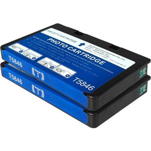 T5846 Ink Cartridge Compatible with PictureMate PM225 PM260 PM280 PM200 PM300 PM240 PM290 Printer(2-Pack)