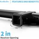 Class 3 Trailer Hitch, 2-Inch Receiver, Compatible with Honda Odyssey 1999 2000 2001 2002 2003 2004 2005 2006 2007 2008 2009 2010 2011 2012 2013 2014 2015 2016 2017