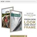MCS Museum Poster Frame 24x36 Barnwood, Vertical & Horizontal Wall Hanging Large Picture Frame for Photos, Posters & Art Prints (1-Pack)
